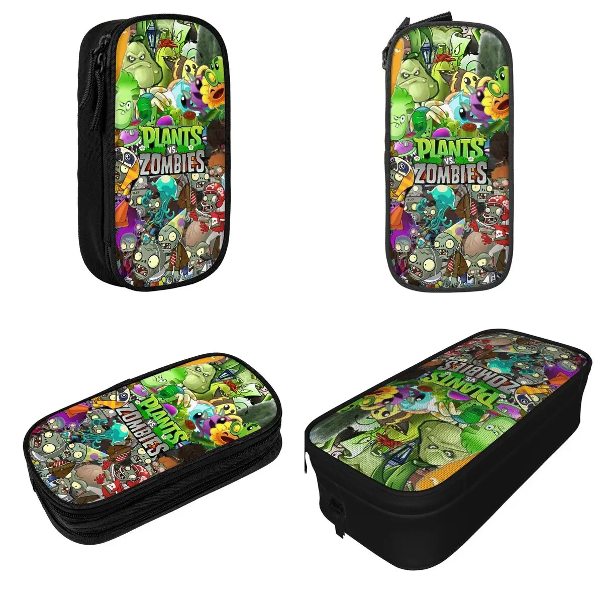 Plants-vs-Zombies Game Pencil Cases Lovely Pen Holder Bag Girl Boy Big Capacity Office Gifts Pencilcases