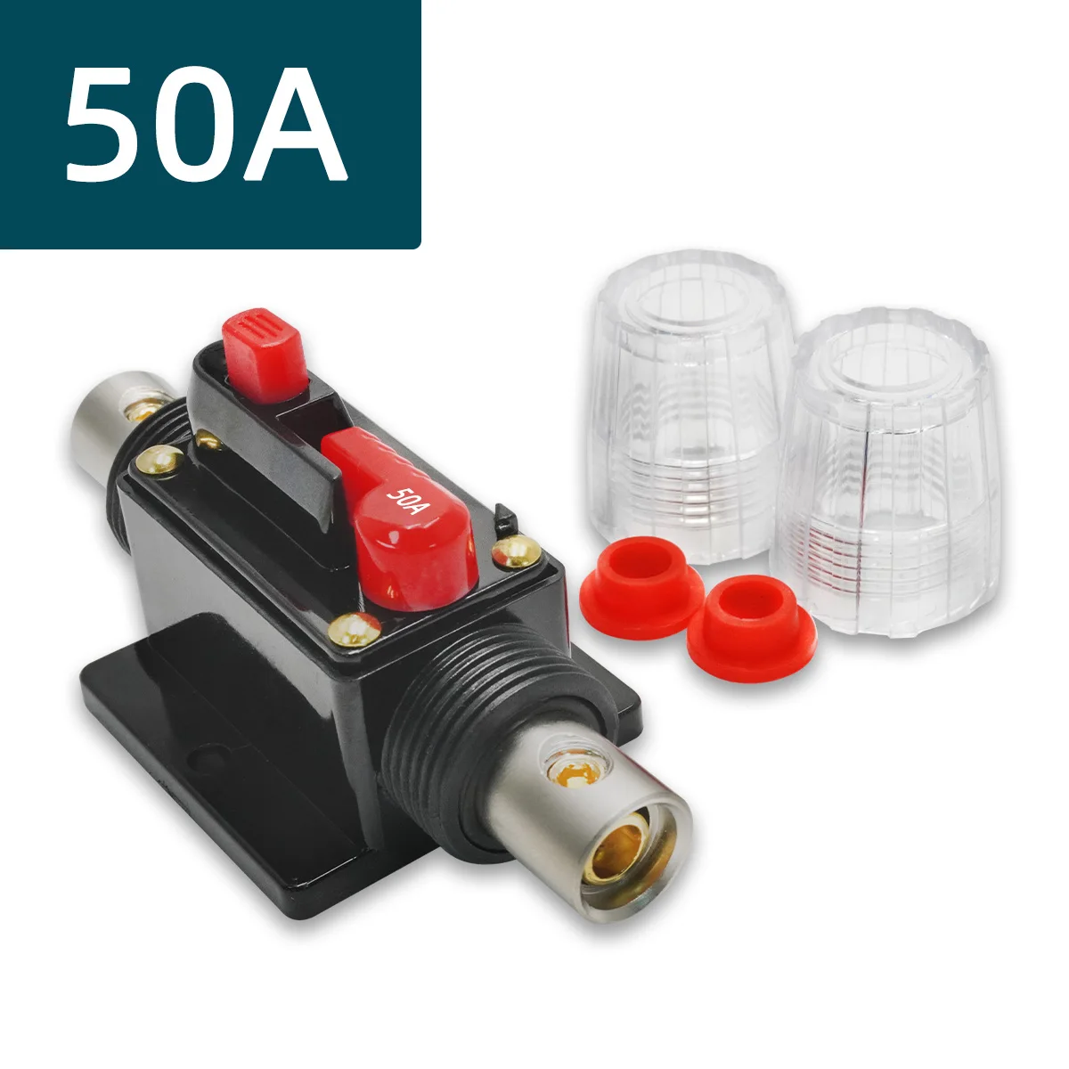 12V-48V Leistungsschalter 30a bis 300a Leistungsschutzsicherung Manueller Reset Wasserdichtes Auto-Boot-Handbuch 300a 200a 150a 100a 50a 40a