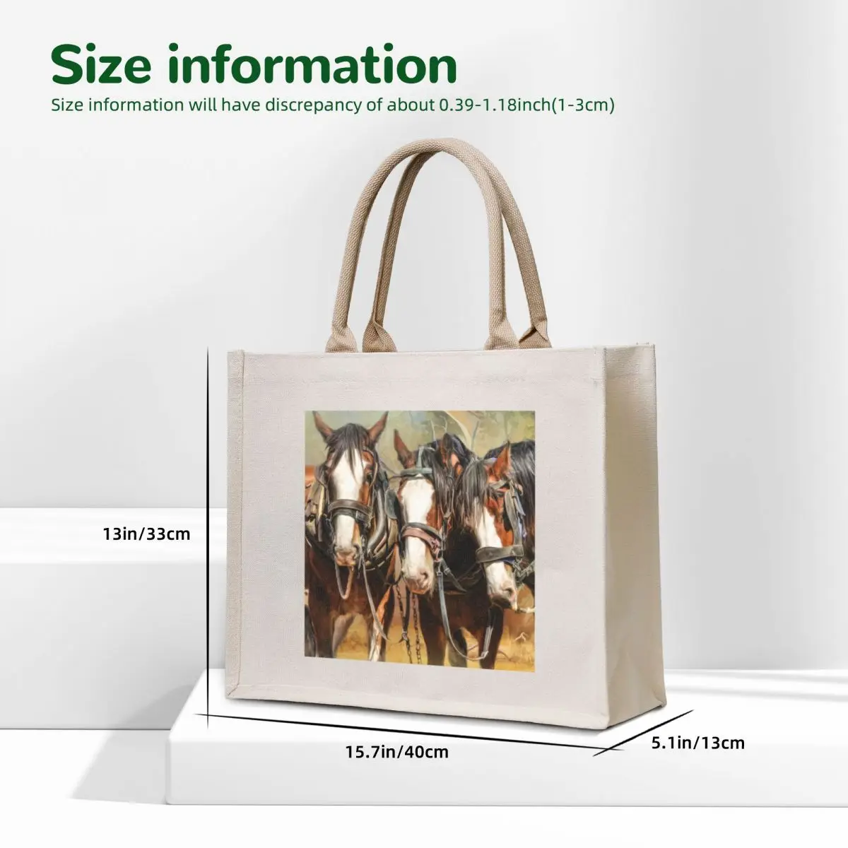 Clydesdale Conversation Tote Bag Cloth bags shopping cart bags free delivery bags shopper bag woman