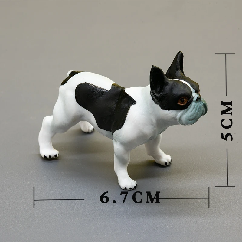 Bionic Art French Bulldog Miniatures Originality Office Desktop Bedroom Figurines Nordic Aesthetic Home Decor Statuette FYFM
