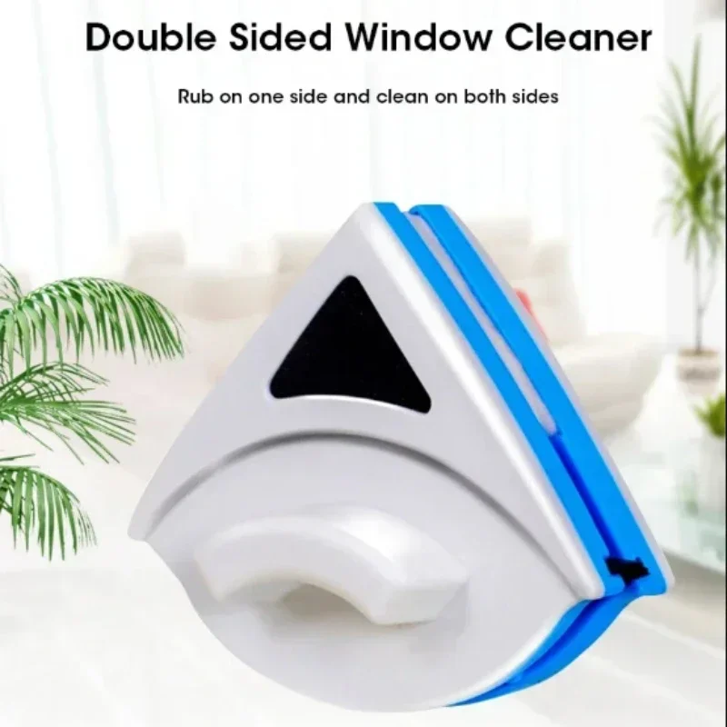 Dual Sided Magnetic Glass Cleaner High Rise Window Wiper With Automatic Drainage System For Home Office Multi Surface Cleaning