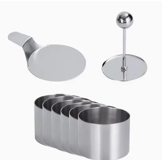 

1Set Stainless Steel Round Cake Ring Mold Perfect for Mousse Cakes Desserts Small Gatherings Baking Kitchen Mold Baking Tools