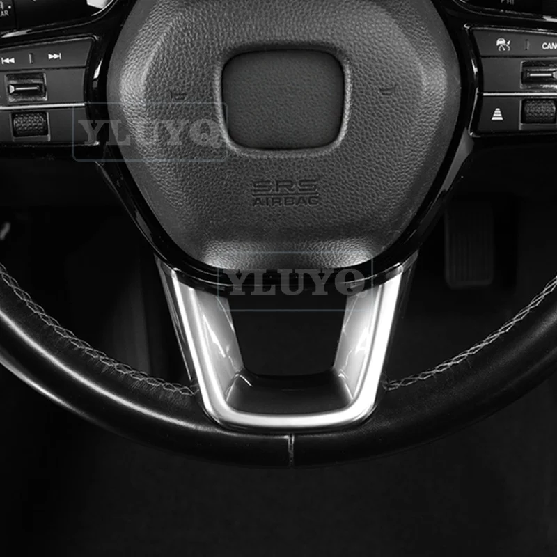 For HONDA Civic Steering Wheel Silver High-End Steering Wheel Trim Accessories