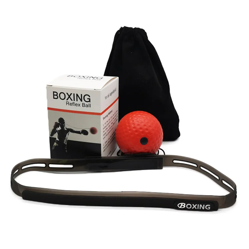 Boxing Reflex Ball Headband Punch Fighting Reaction Improve Reaction Speed Hand Eye Coordination Training Boxing Ball