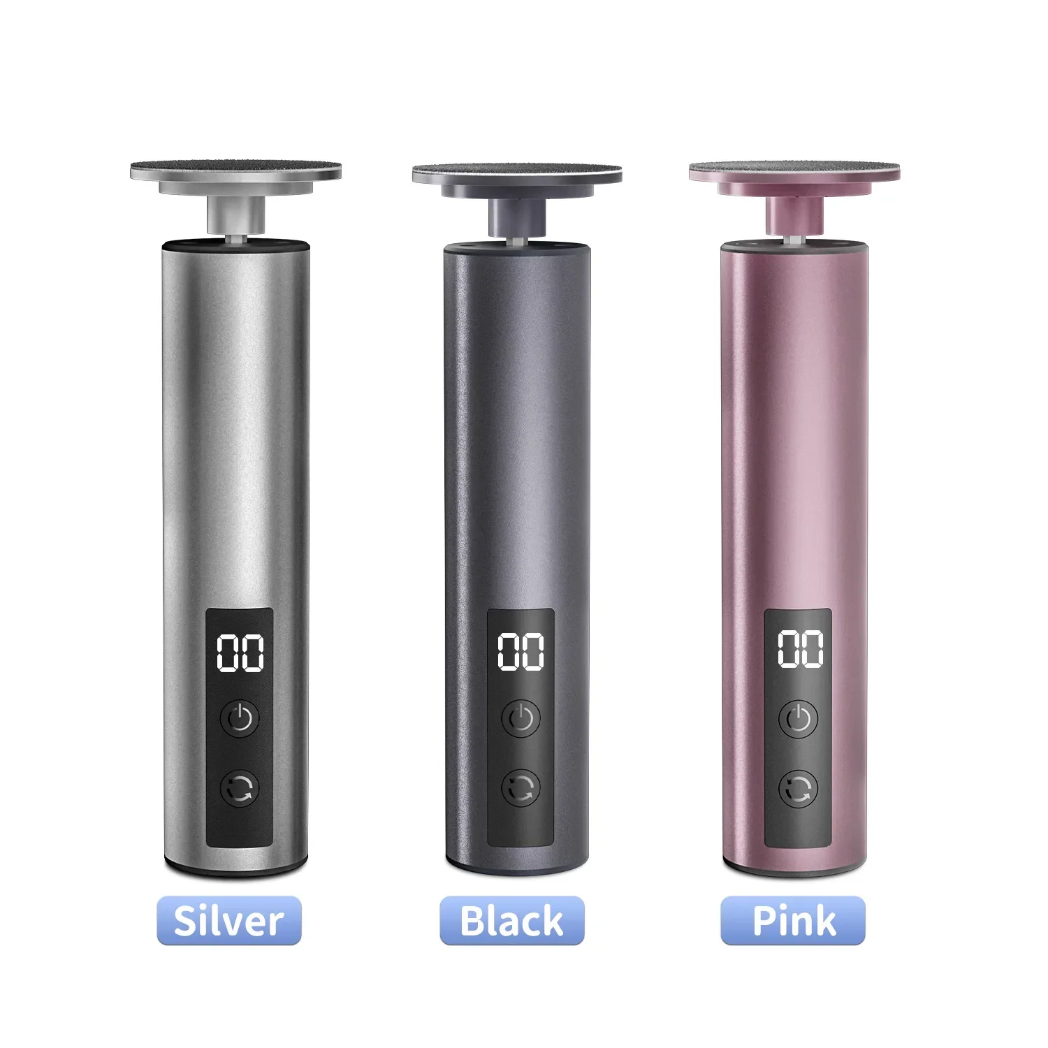 Rimozione del callo del piede elettrico Tacchi delle gambe Rimuovi la pelle morta Set di strumenti per pedicure e strumento per pedicure con carta vetrata di ricambio