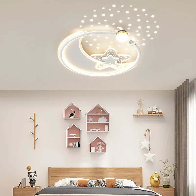 

Children's Room Bedroom Light Led Eye Protection Ceiling Light Warm Starry Sky Boys and Girls Room Light