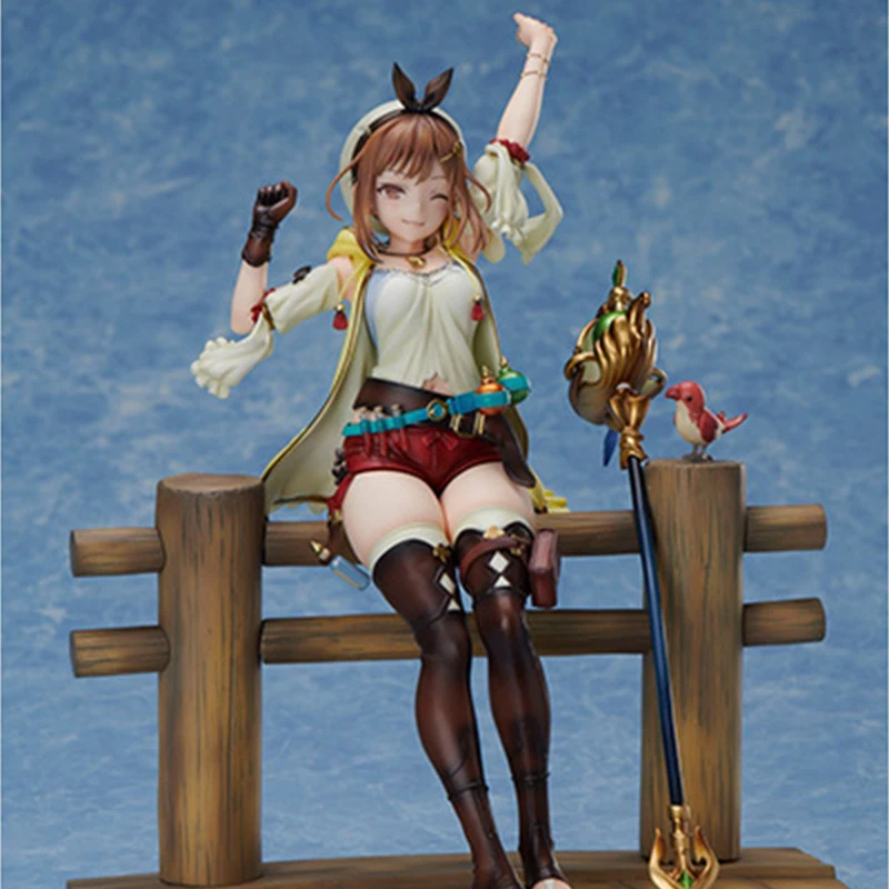 ANIPLEX + Lysa Alchemy Workshop Reisalin Stout Anime Figure, Poupées modèles à collectionner, Ornement intensiette, Cadeau original, Authentique