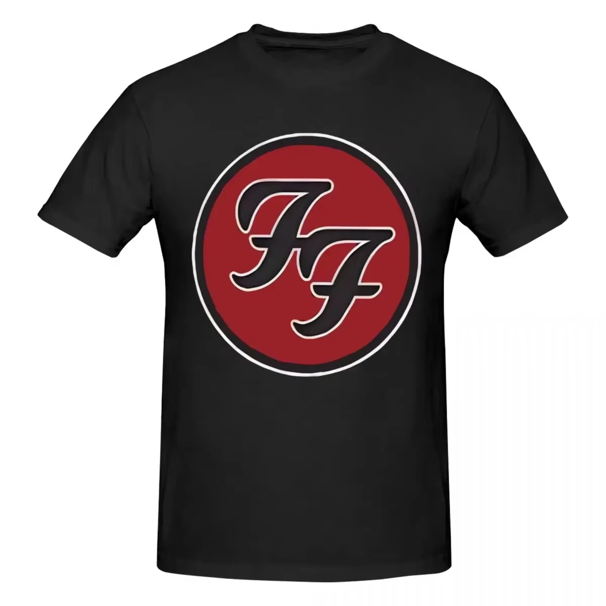 Camiseta Gráfica F-Foo Band Fighters Rock Verão 2026 Nova, Estilo Y2K, Gola Redonda, Tamanho Grande para Homens e Mulheres