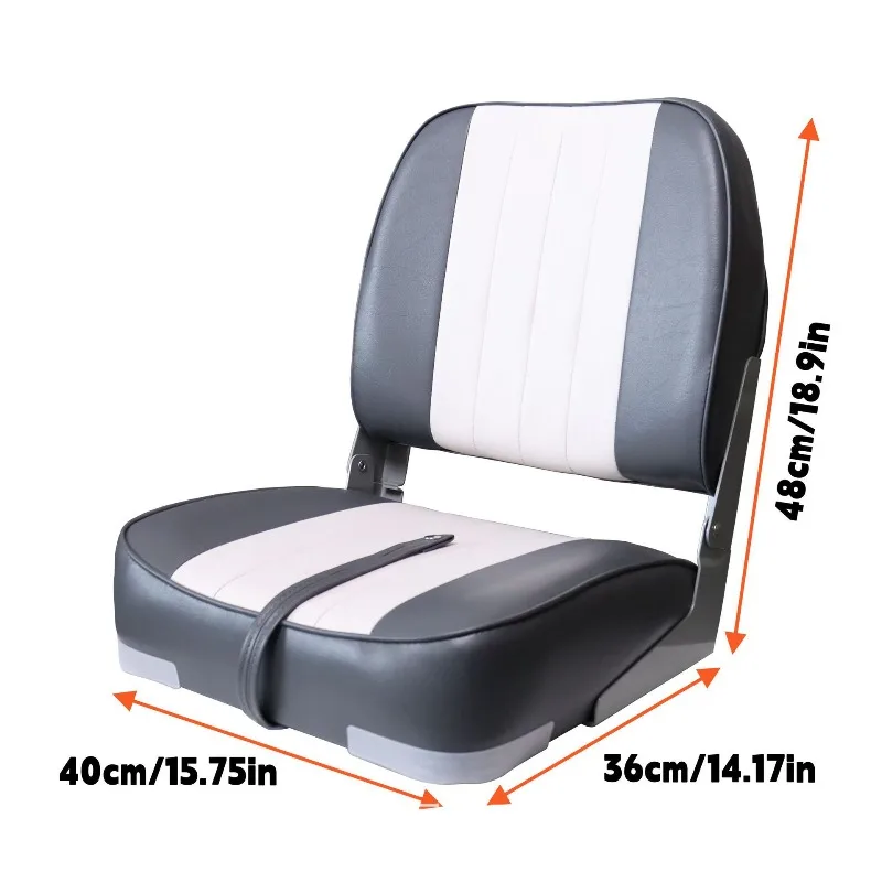 86203-1WB Waterproof PVC Leather Foldable Boat Chair and Boat Seat