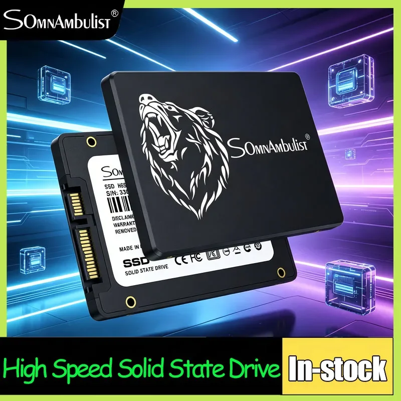 SomnAmbulist 2.5" SATA III SSD 256GB Internal Solid State Drive High Performance Computer Hard Drive for Laptop PC