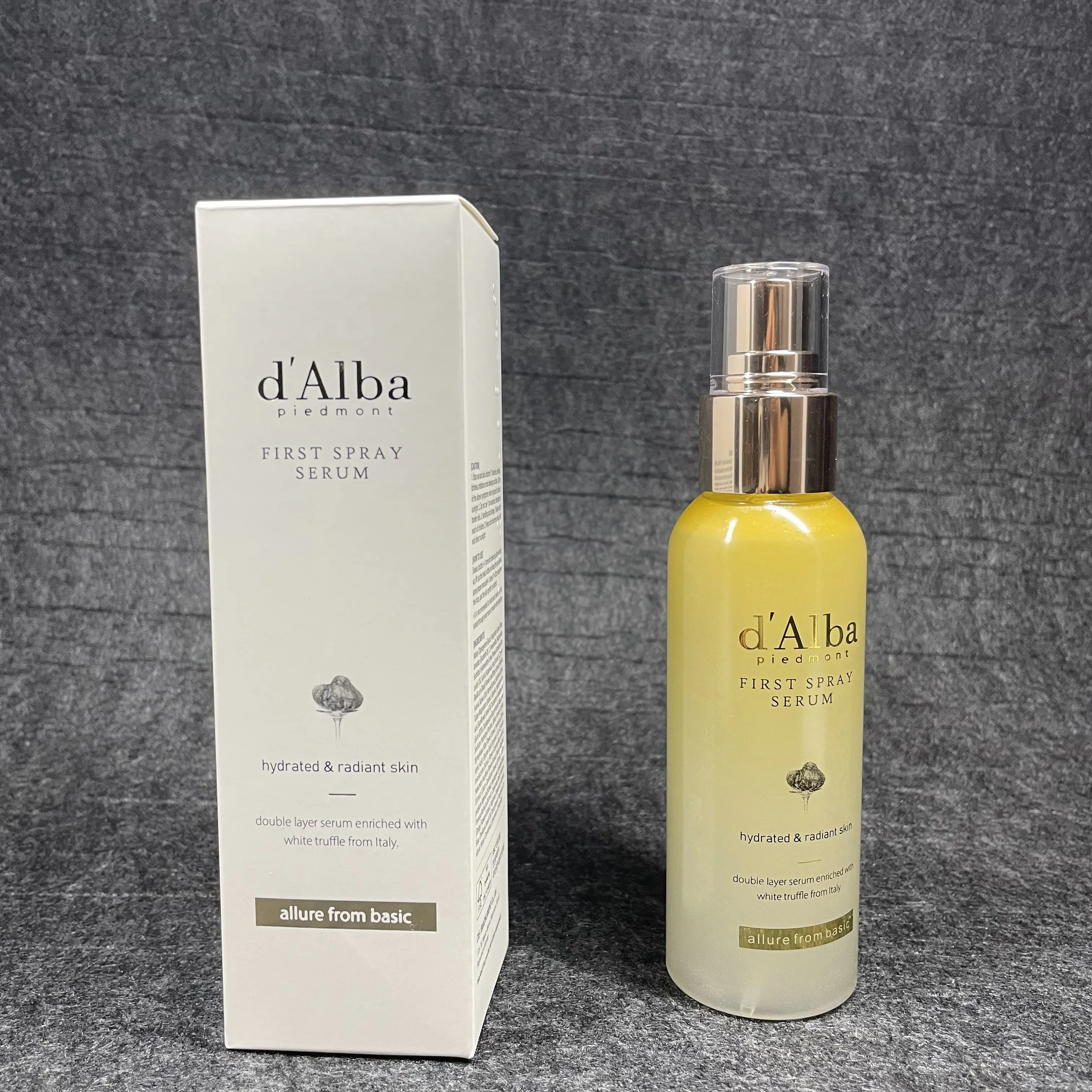 d'alba Italian White Truffle First Spray Serum, Vegan Skin Care, Light-weight Face Moisturizer,(3.38 fl oz.) 100ml