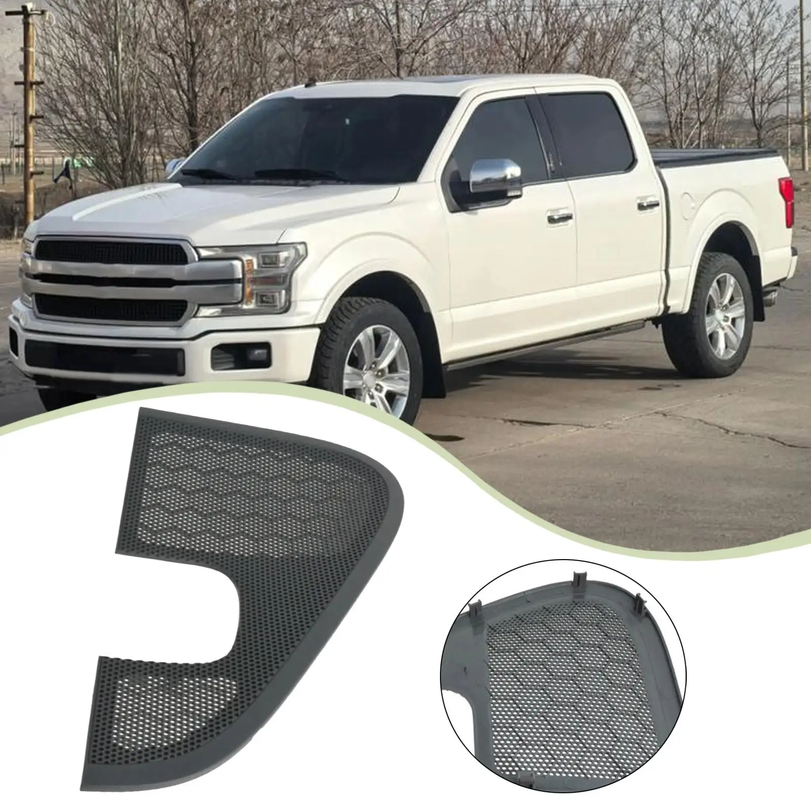 

Automotive Door Speaker Grille Cover Easy Install Sturdy Replacement for Ford F-150 5L3Z18978BAA