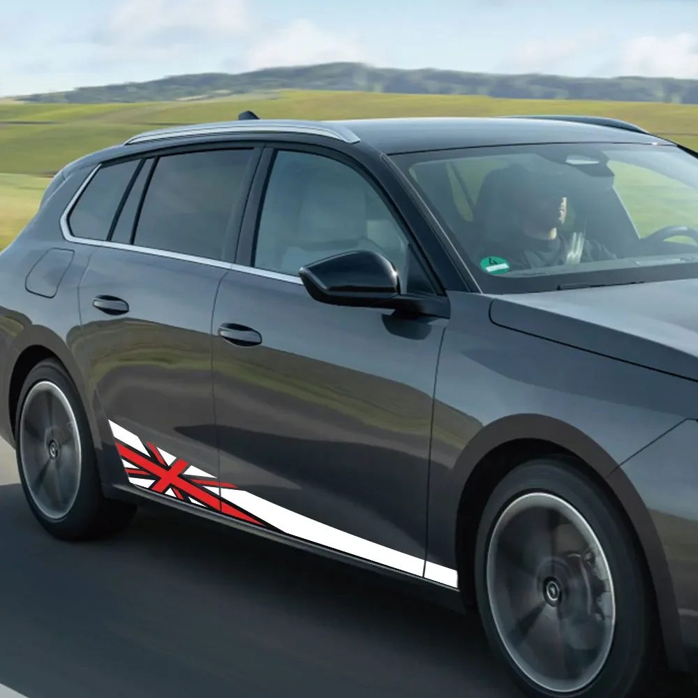 

2 шт. автомобильные наклейки на боковую юбку на дверь, спортивные наклейки для Opel Astra H K J G Corsa E D OPC, виниловая пленка для кузова, декоративные аксессуары