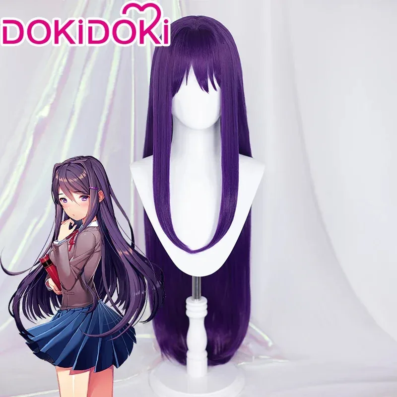 

IN STOCK Yuri Wig GAME Doki Doki Literature Club Cosplay Wig Doki Long Purple Hair Literature Club Cosplay Wigs