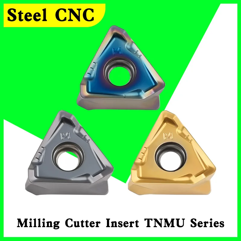 TNMU160508R Triangular CNC Milling Insert for Steel, Stainless Steel & Hard Materials, Universal Wear-Resistant Milling Tool​