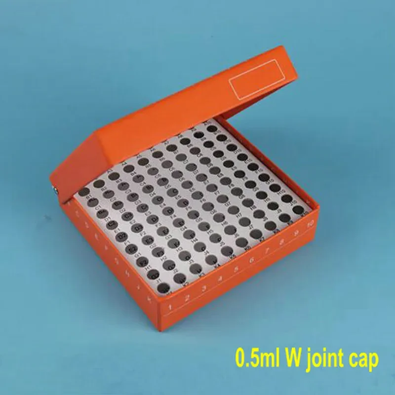 4Pcs/Pack 1piece 1.8/2ml PC material frozen tube box lab Cryo tube storage rack freezing tube holder 25/81/100 Vents