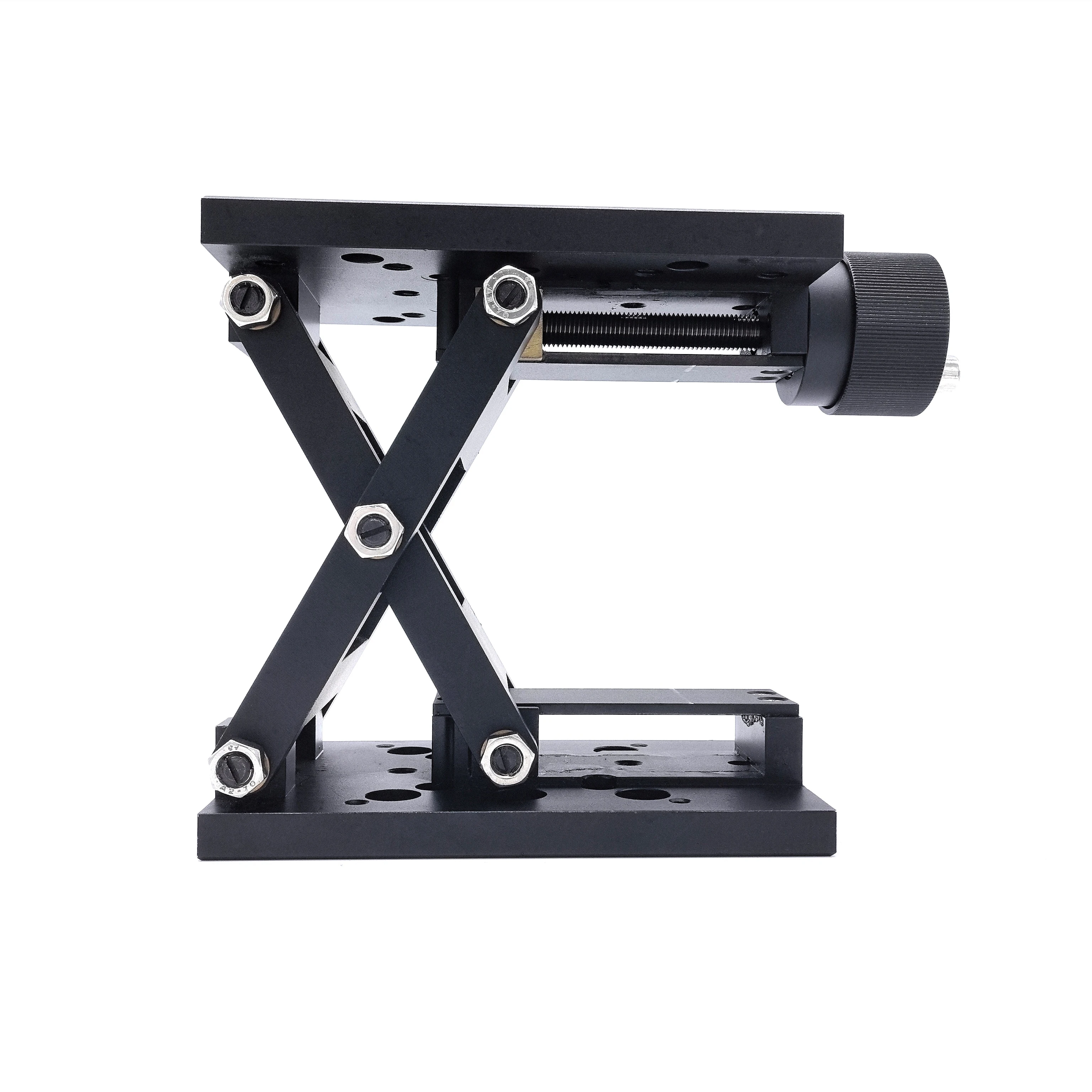Xmsj60JS Stainless Steel Precision Manual Lab Jack 60mm Travel Lifting Stage With Scale Z-axis Linear Slide For Laser