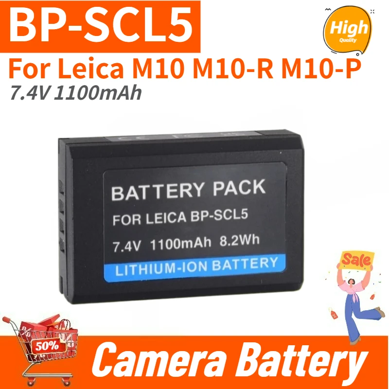 

Camera Battery 7.4V 1100mAh BP-SCL5 For Leica M10 M10-R M10-P Replacement Battery Brand New High Quality