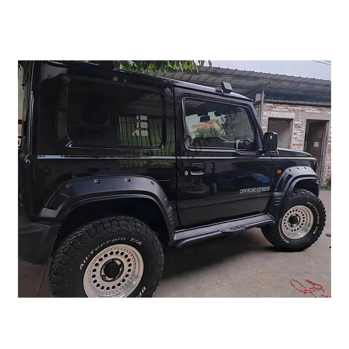 Wide Extension Black ABS Wheel Arch Fender Flares for Gen 4 Jimny JB64 JB74 HILUX 2018-2020 4x4 Auto Spare Parts