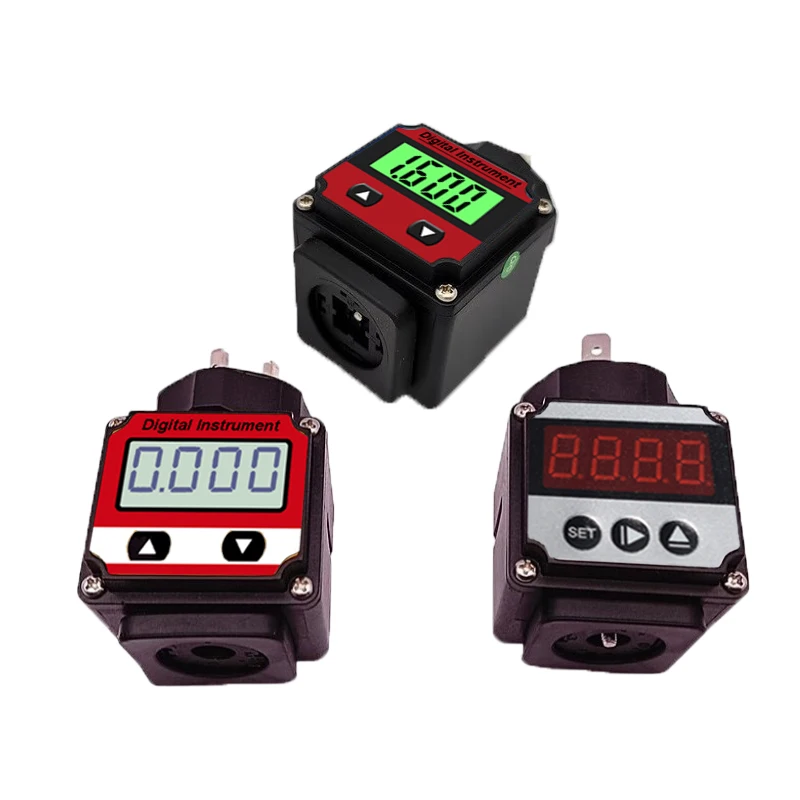 LCD LED Display Instrument Pressure/ Temperature Measurement Display Unit 4-20mA 2-Wire Intelligent Display Header  0-5V 10V