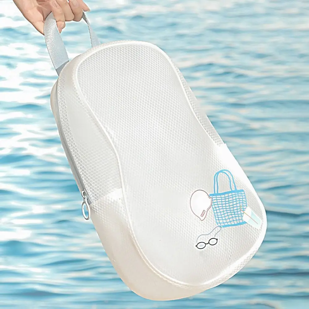 Casual EVA Waterproof Storage Bag Large Capacity Portable Makeup Bag Zipper Translucent Toiletries Organizer Beach Bag