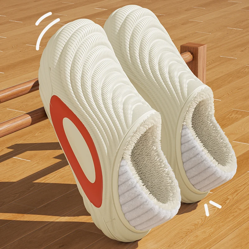 

Зимние непромокаемые тапочки из ЭВА, женские уличные домашние нескользящие хлопковые тапочки, женские удобные теплые плюшевые шлепанцы для пар