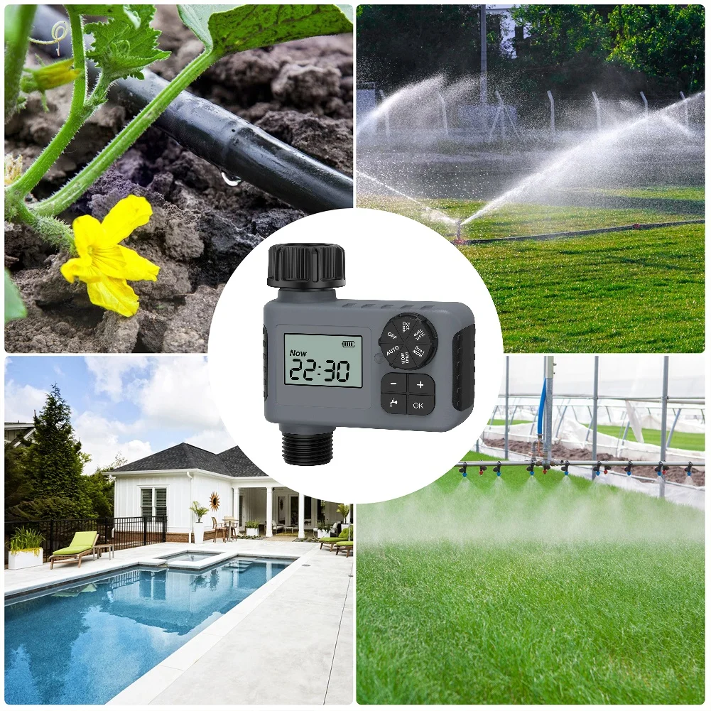 Automatic Water Timer for Multi Purpose Irrigation System with Enhanced LCD Display and Flexible Watering Options