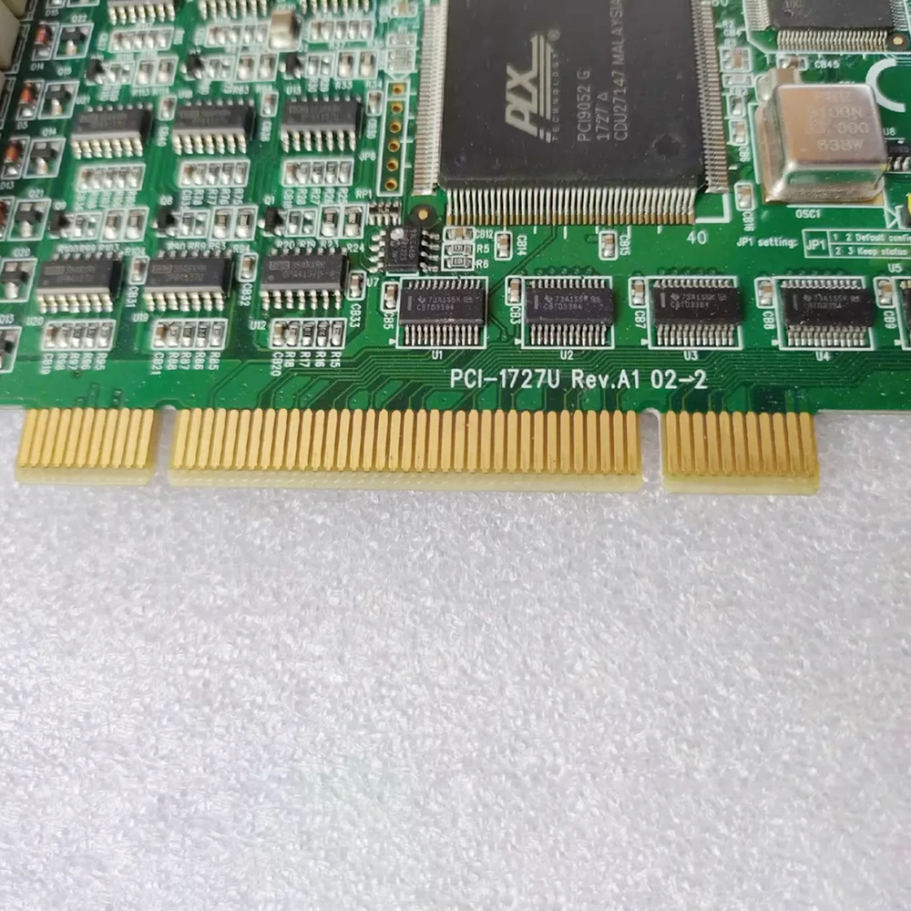 For Advantech Acquisition Card PCI-1727U Rev.A1 14 Bit Serial Port, 12 Analog Outputs With Digital IO Card