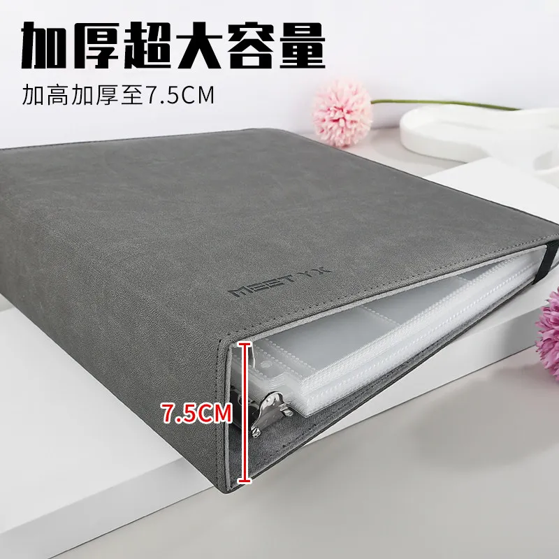 Extra Large Capacity A4 Thick Card Album – Trading Card Storage Book for Board Games, Small Card Holder Binder & Collection
