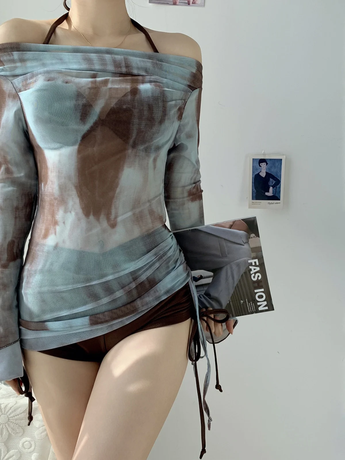 Conservative Belly Covering Bikini Tee Piece Set Summer 2025 Beach Vaion Women's Swimsuit Steel Underwear Swimwear