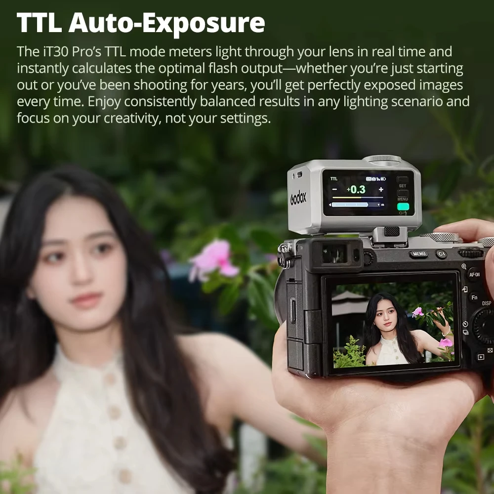 Godox iT30 Pro Camera Flash 2,4G Беспроводная карманная вспышка с TTL HSS для Sony Canon Nikon Fuji Fujifilm Olympus Panasonic