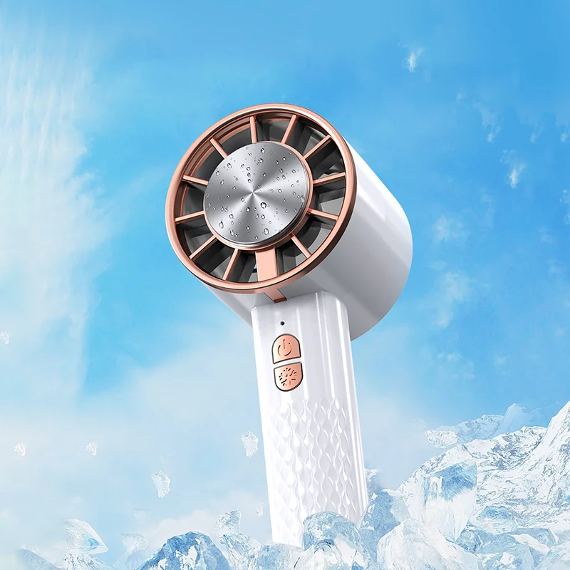 

Kinscoter Высококачественный портативный мини-вентилятор Регулируемый электронный вентилятор Открытый ручной 2000 мАч перезаряжаемый вентилятор