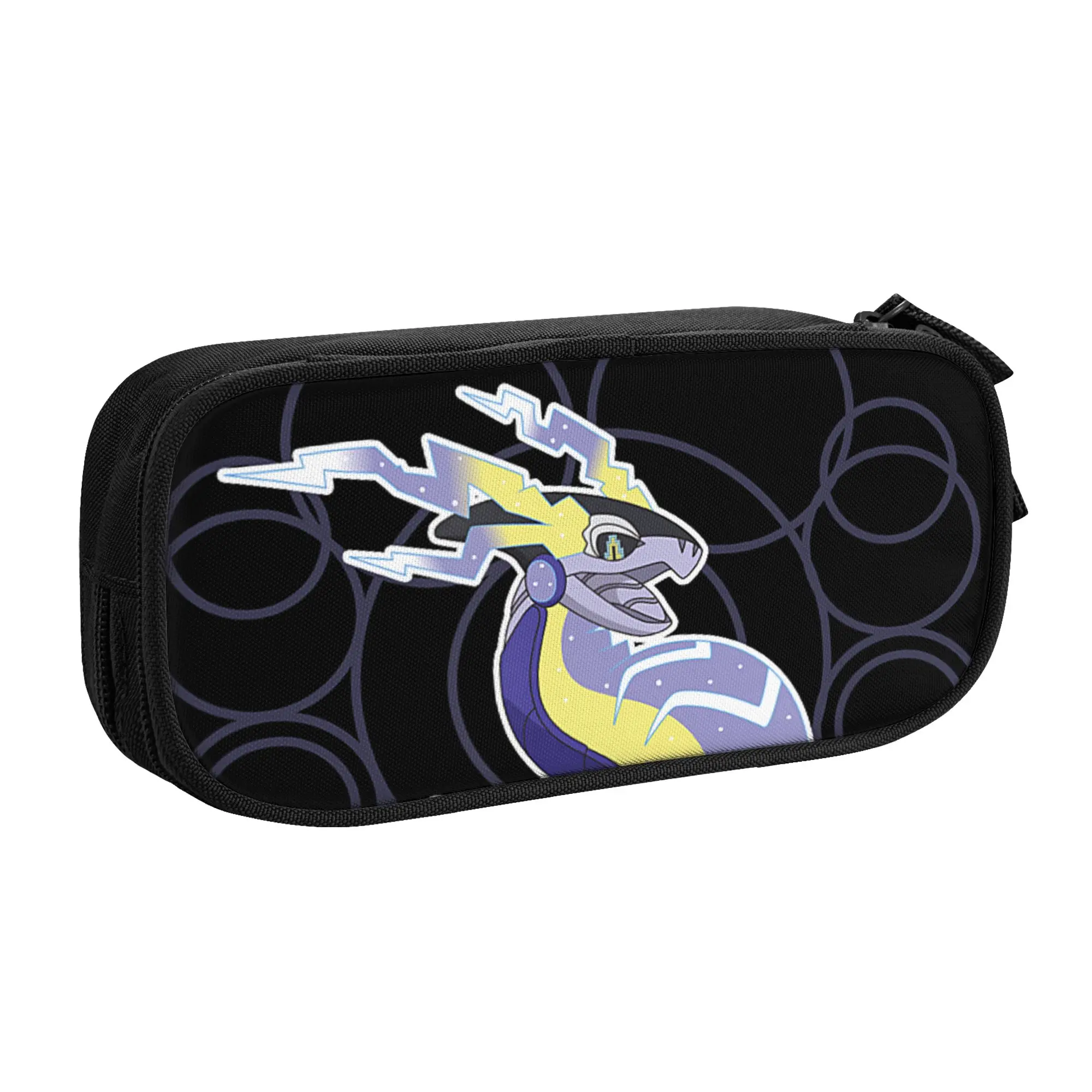 Large Capacity Bags for Child Cartoon Pokemon Miraidon Legendary Paradox Circle Portrait  Handheld Study Bag for Boys Gilrs Kids