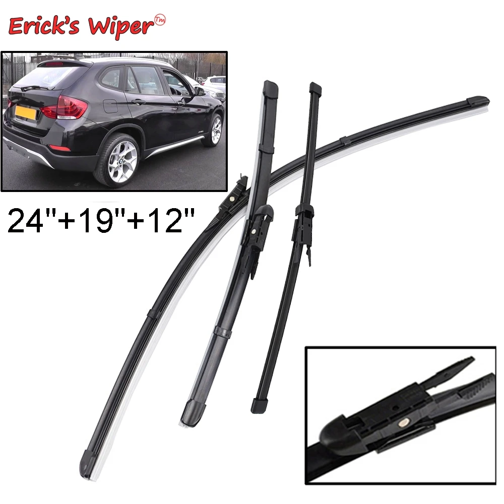 Erick's – jeu de balais d'essuie-glace avant et arrière, pour BMW X1 E84 2009 – 2015, brosses de fen