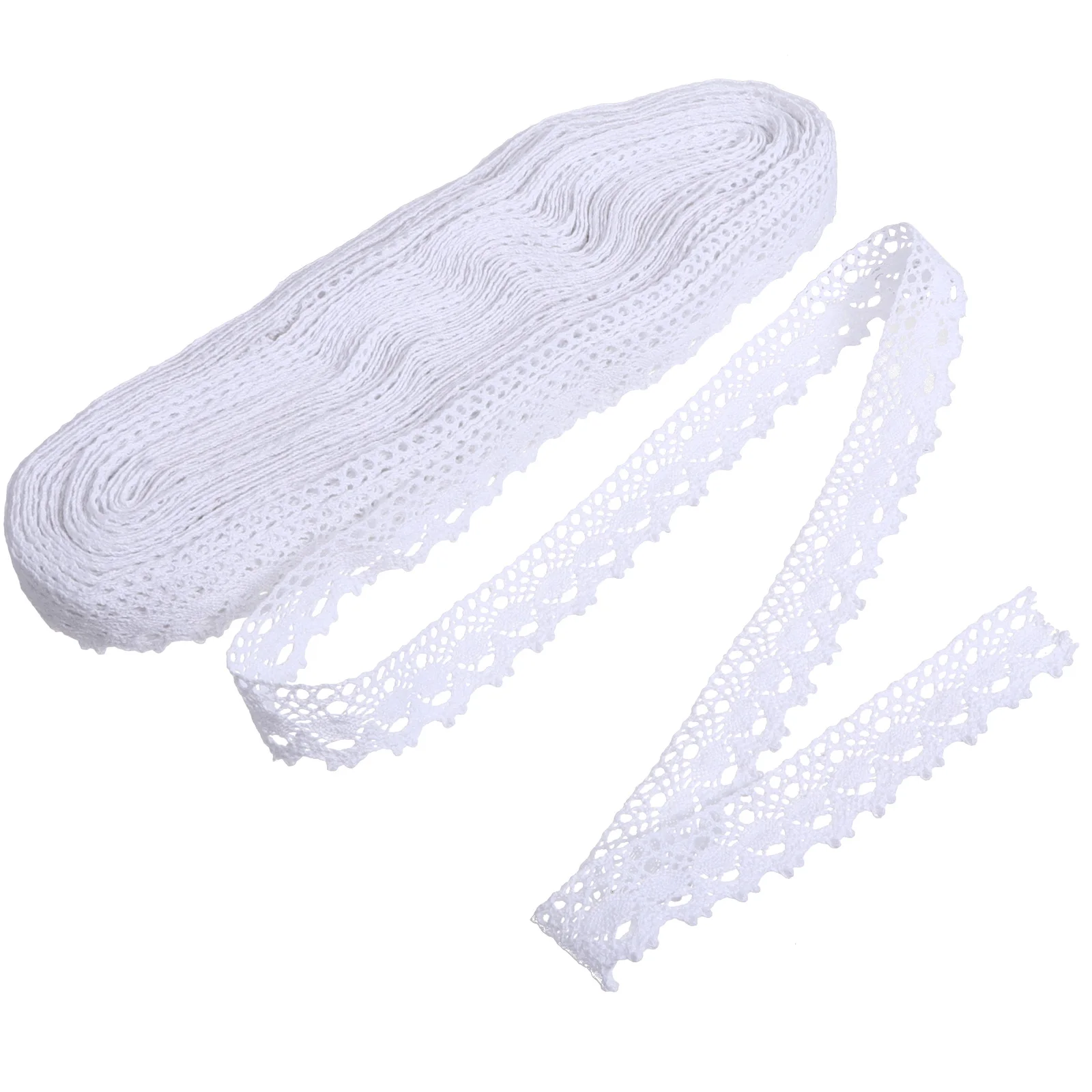 

25 Yards Crafting Pure Cotton Edges Decoration Embroidery Lace Wedding White DIY
