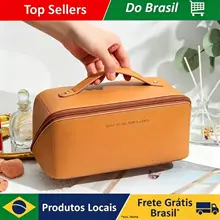 Multifunctional Zipper Cosmetic Organizer Bag Lightweight Travel Toiletry Pouch Stylish Lady Makeup Storage Box Daily Use