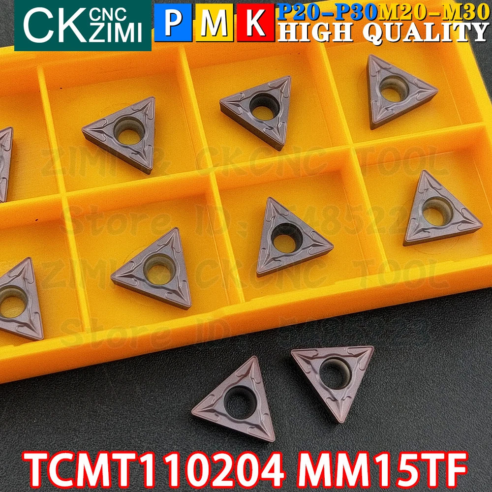TCMT110204 MM15TF TCMT21.51 MM15TF Hardmetalen wisselplaten Externe Draaiwisselplaten Gereedschap TCMT1102 TCMT 1102 Cnc Mechanische Metalen Draaibank Snijgereedschap