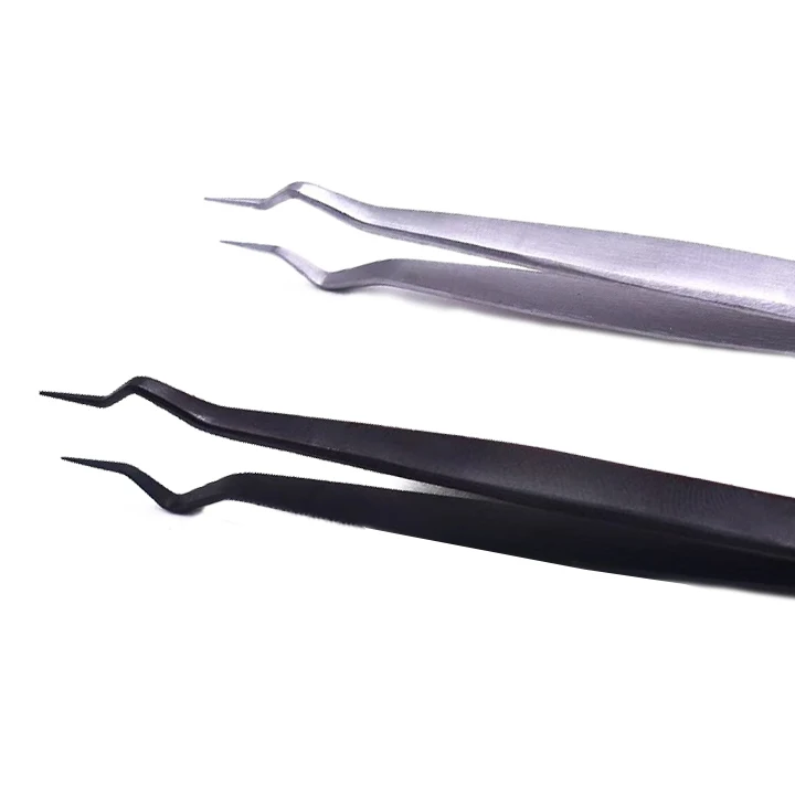 Nowe narzędzia kosmetyczne ze stali nierdzewnej, wygodne pęsety do izolacji i usuwania sekrecji z rzęs, przedłużania, szczypce do przedłużania rzęs, narzędzie do separacji rzęs.