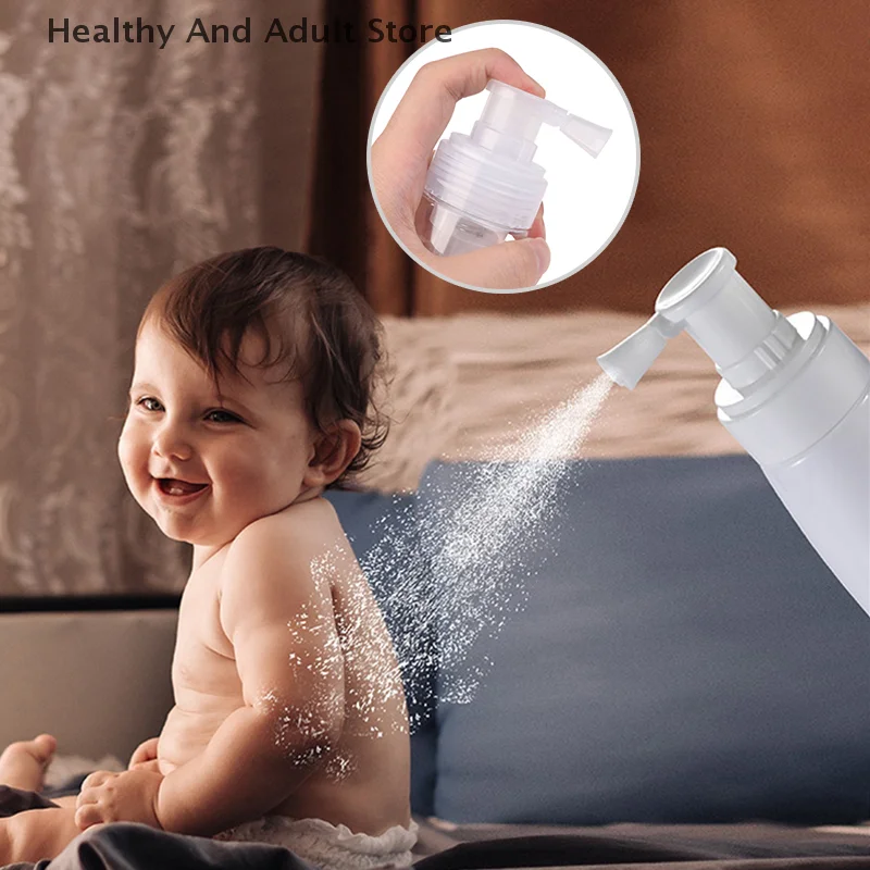 Botella atomizadora de polvo de 140ml, emulsión de talco, contenedor de viaje, dispensador de loción, botella giratoria, accesorios de salón