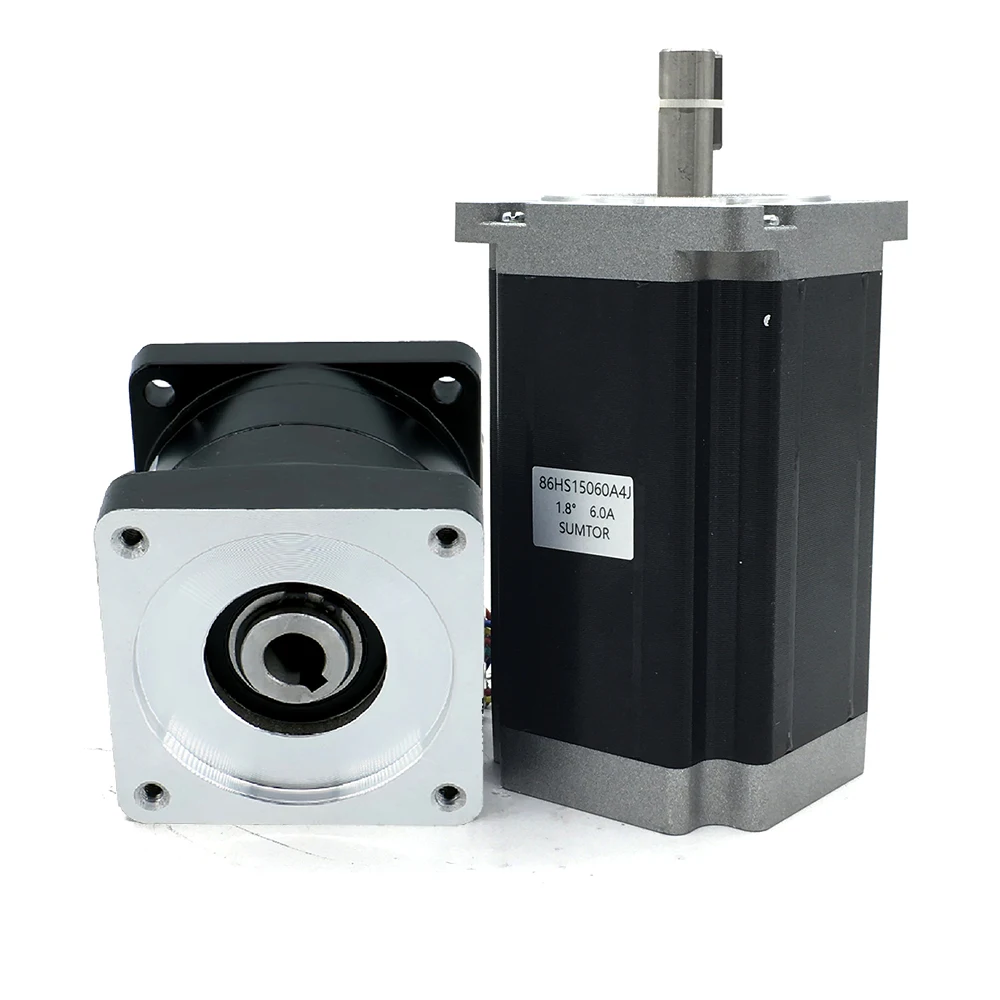 Planetary Reducers Motor Sets 2 phase 86mm Motor 3Nm~12Nm, Speed Ratio 3:1 5:1 10:1~200:1,Nema34 Stepper Motor Gearbox gear Kits