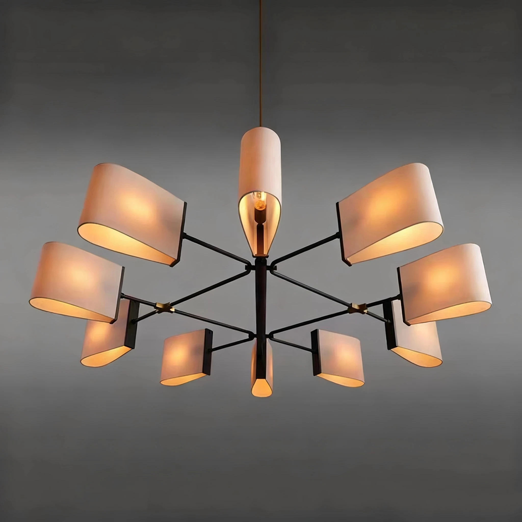 

Classical fabric chandelier hotel restaurant living room Bedroom lighting fixtures copper chandelier Indoor room Decor Fixture