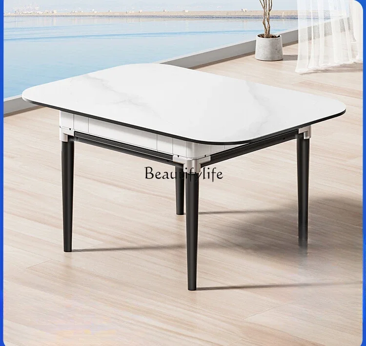 01*Bass mahjong machine Fully automatic household electric mahjong dining table dual-purpose