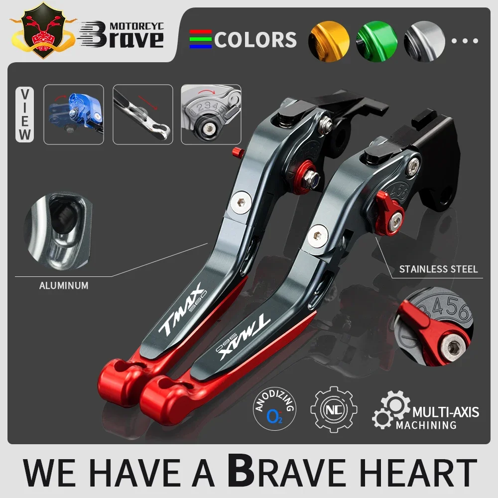

Motorcycle Aluminum Adjustable Extendable Brake Clutch Lever For Yamaha tmax 560 tech max 2020 2021 tmax560 techmax T-max