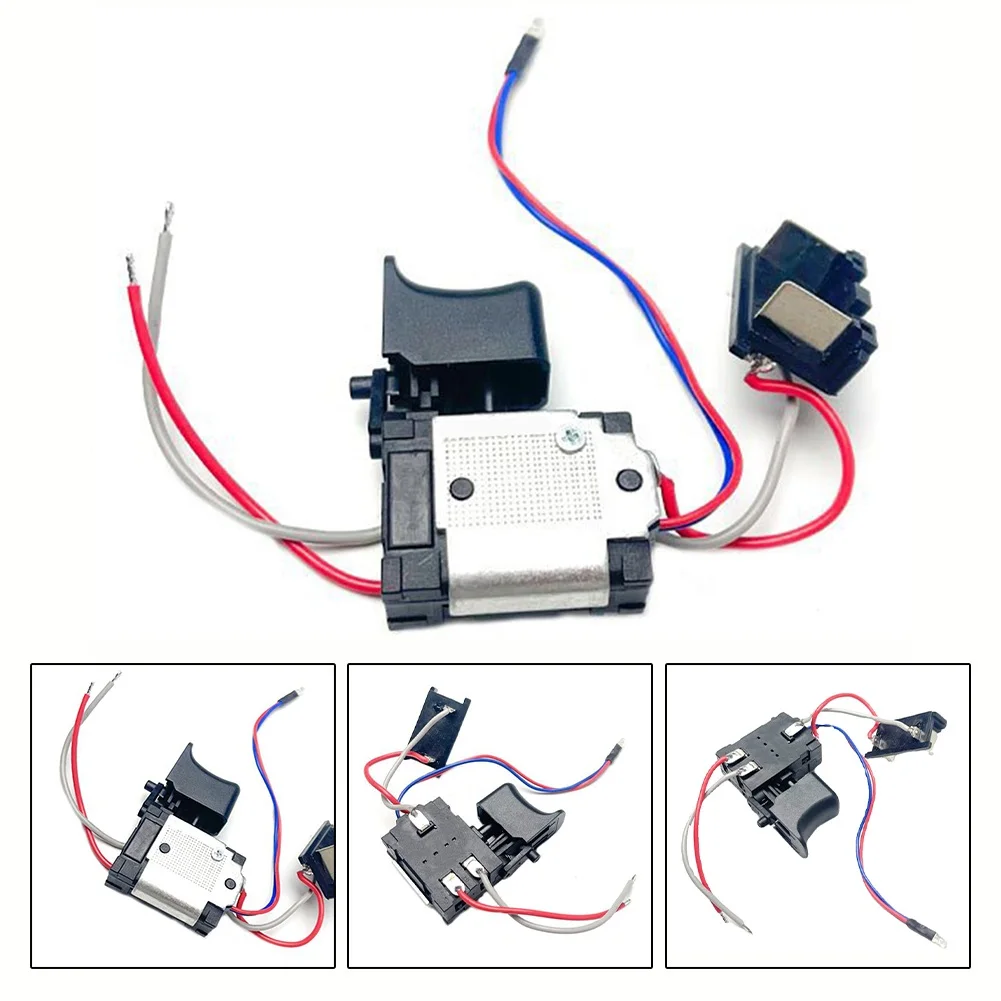Triggerschakelaar voor elektrische boormachines met drukknop met instelbare snelheidsregeling en stofdichte functie Geschikt voor draadloos elektrisch gereedschap