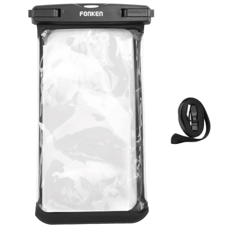 FONKEN Full View Waterproof Case For Phone Underwater Snow Rainforest Transparent Dry Bag Swimming Pouch Big Mobile Phone Covers