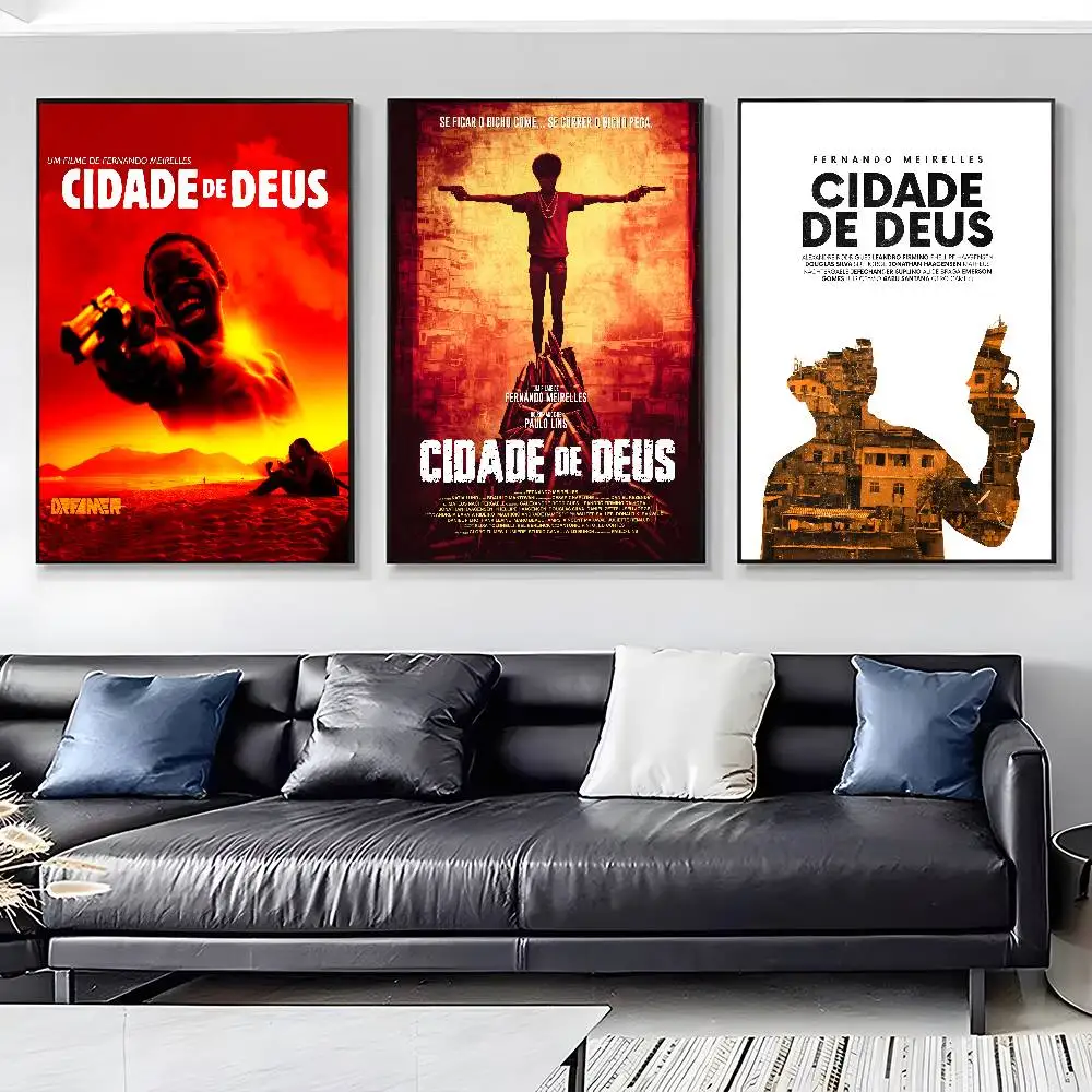 مدينة الله ملصق فيلم الرعب HD الفن لزجة جدار مقاوم للماء غرفة المعيشة المنزلي غرفة نوم بار الديكور الجمالي #3