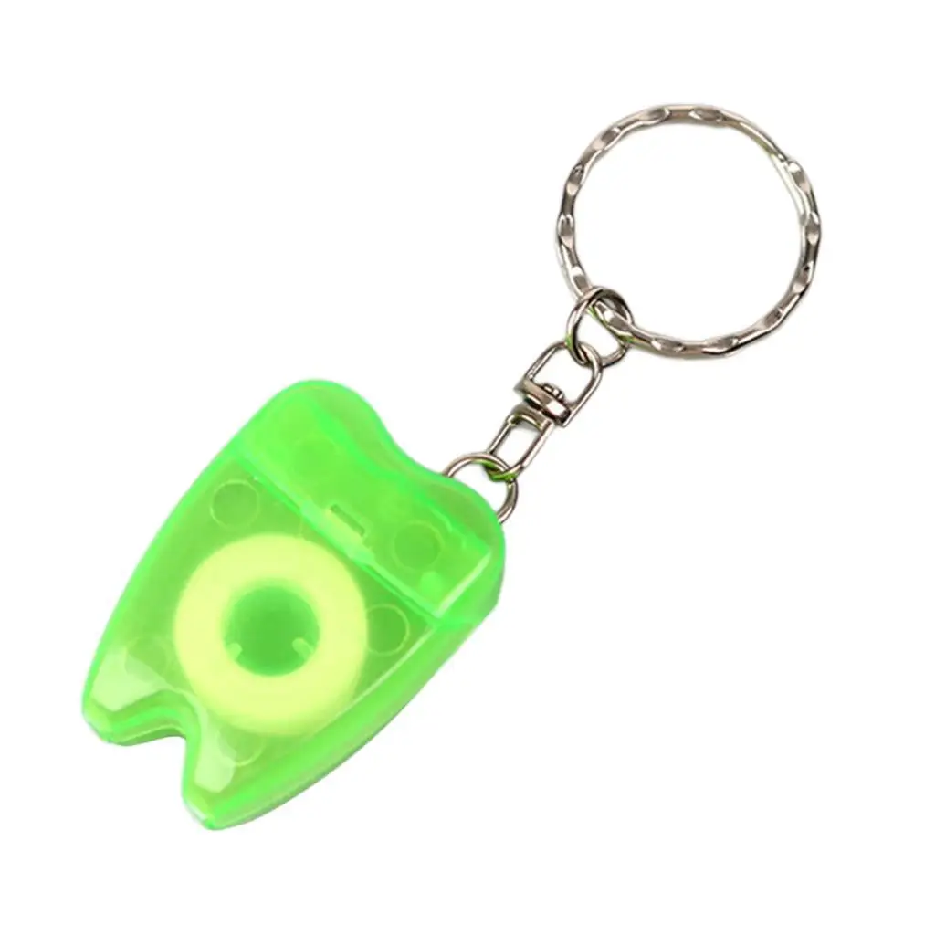 سلسلة مفاتيح خيط تنظيف الفم خفيفة الوزن للمنزل في الهواء الطلق