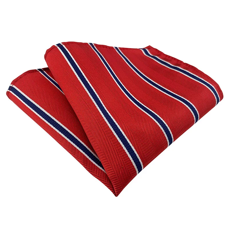 Stripe Handkerchief Men Customized Popular Square Towel Fashion Pocket Square Luxury