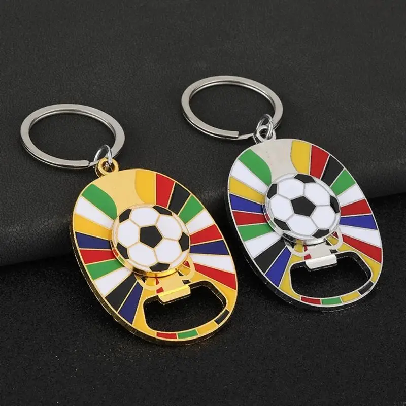 2026 الرياضة تحت عنوان القرص الدوار كرة القدم المفاتيح متعددة الوظائف فتاحة الزجاجات غير قابل للصدأ الرياضة المتحمسين التبعي