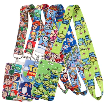 열쇠용 귀여운 외계인 크리덴셜 거치대 끈, 목 스트랩, ID 카드, 체육관 전화 스트랩, USB 배지, 거치대 열쇠 고리, 액세서리 선물 